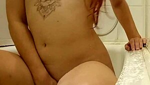 i'm a redhead teen in the bath