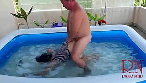 Brutal Underwater Domination with Regina Noir in Pool