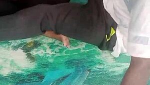 Pretty Girl with Big Tits Gets Lost and Fucked in the Bush