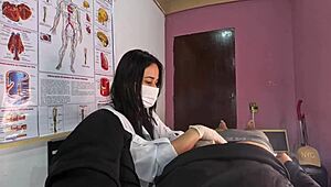 Unexpected Hard-On Shocks Nurse as Latina Takes Rough Deepthroat with Dirty Talk