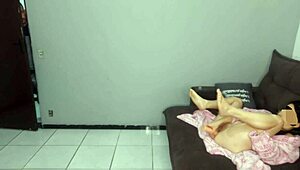 hey, i caught my stepmom playing with her tight butt