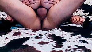 i pound my wife's wet pussy rough in stockings, she loves it hard.