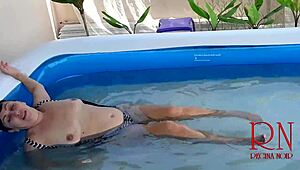 Brutal Underwater Domination with Regina Noir in Pool