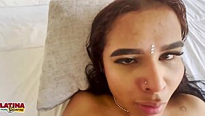 Veronica Gonzales, tiny 18+ Latina, takes it deep in first casting