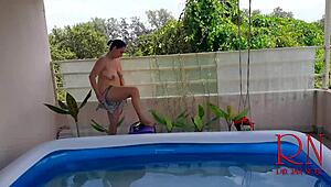 Brutal Underwater Domination with Regina Noir in Pool