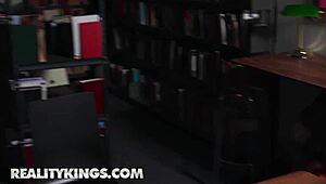 reality kings college students selina bentz and kai get fucked in library