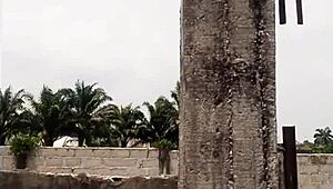 Pretty Girl with Big Tits Gets Lost and Fucked in the Bush