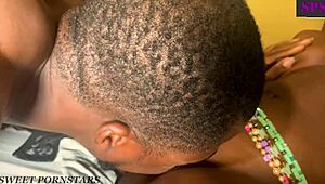 I finally fucked the beautiful girl with wet pussy that queen kept alone