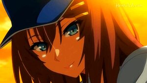 this brunette gets gangbanged by the group