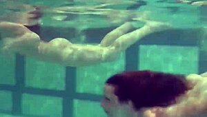 Ivetta, Katka, and Barbara in hot underwater lesbian scene.
