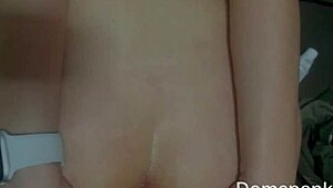 Brazilian college girl holds her ass open for intense doggystyle fucking in amateur video.