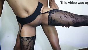 Dude, I had to pound her hard and deep in that sexy lingerie, unreal! 😈