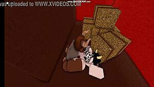 cow girl gets fucked by bull