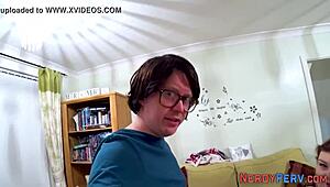 Busty Babe's First Time Trick