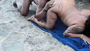 Met a short chubby sexy girl at nudist beach, don’t miss what happened!