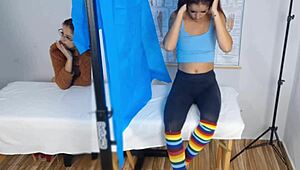 Yo, didn't know the gyno was such a perv with my stepmom and me! 😱