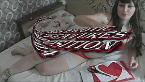 sexy milf teases in erotic lingerie and stockings