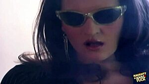 hey, this chick tried talking but got cock in her butt