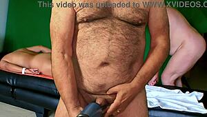 Hot trio massage preview with Agarabas and Olpr for intense action