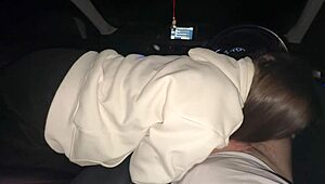 Picked Up A Whore And Fucked Her Mouth In The Car!