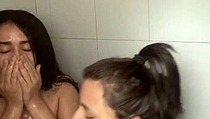 hey, wanna see what stepsisters do alone in the shower?