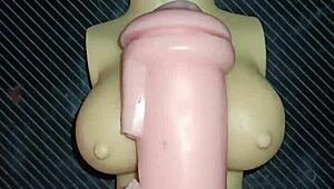 Uncensored deepthroat and fucking lead to gaping creampie in tight anal scene