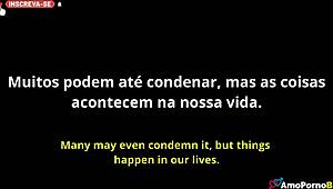 Teen Brunette Handles Big Cock in Anal Blowjob