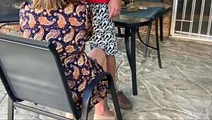 Stepmom Joins Outdoor Mutual Masturbation with Intense Creampie Finish. Nothing Beats This Raw Action!