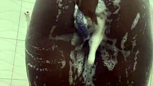 Emergency candy in pool bathroom with big tits and pussy