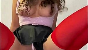 Spying On Mexican Stepsister Alexia Riding Boyfriend