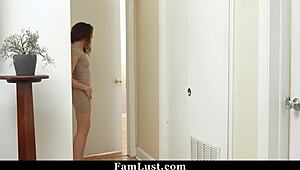 Step mom says, 'Caught you fucking? Let me join!'