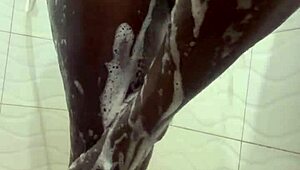 Emergency candy in pool bathroom with big tits and pussy