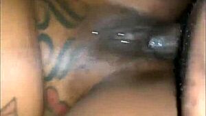 She takes deep strokes in doggystyle