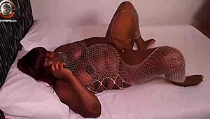 African big booty girl takes intense BBC gangbang threesome.