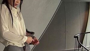 Japanese Girl Blackmailed into Squirting Action in Closed Room Fetish Scene