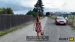 Rough sex with stranger on Czech ranch beats fruits