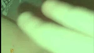 Chubby teen slut from Tinder masturbates her wet pussy solo.