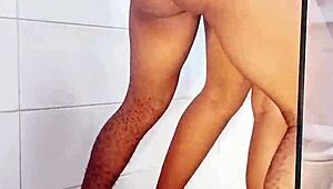 First Time Bathroom Fuck with Roommate in Dorm