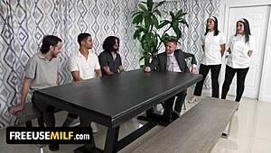 i’m obsessed with this busty asian chef mixing freeuse sex and fine dining.