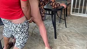 Stepmom Joins Outdoor Mutual Masturbation with Intense Creampie Finish. Nothing Beats This Raw Action!