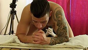 sex exam with bodybuilder