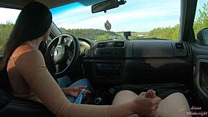 Hey, ever had a wild handjob on a public road?