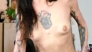 tall skinny girl rides to squirting orgasm in pov