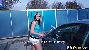 I picked up hot teen Tracy Anderson for public fucking