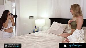 Girlsway - Sexy Photographer Gets Intense with Her Stunning Model After Nude Shoot