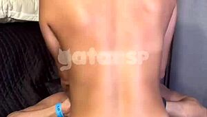 Intriguing scene of a wife with her partner while being filmed.