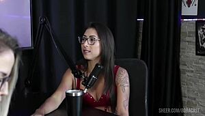 compilados da luciana picchi no bora cast com bruna carlos e matheus caetano - parte 2 watch on sheer red