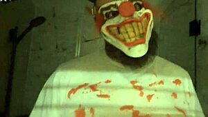 Pissy The Clown Humiliates Redhead Lover In Fetish Bathing Scene With Tattoos!