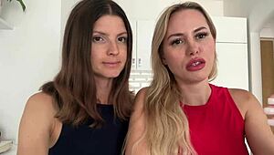 risky casting interview with blonde