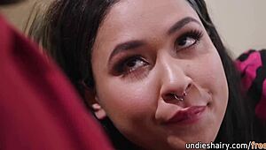 Brunette Teen 18+ Ryder Rey Swallows Thick Cock Deep with Nade Nasty Sucking It Dry!